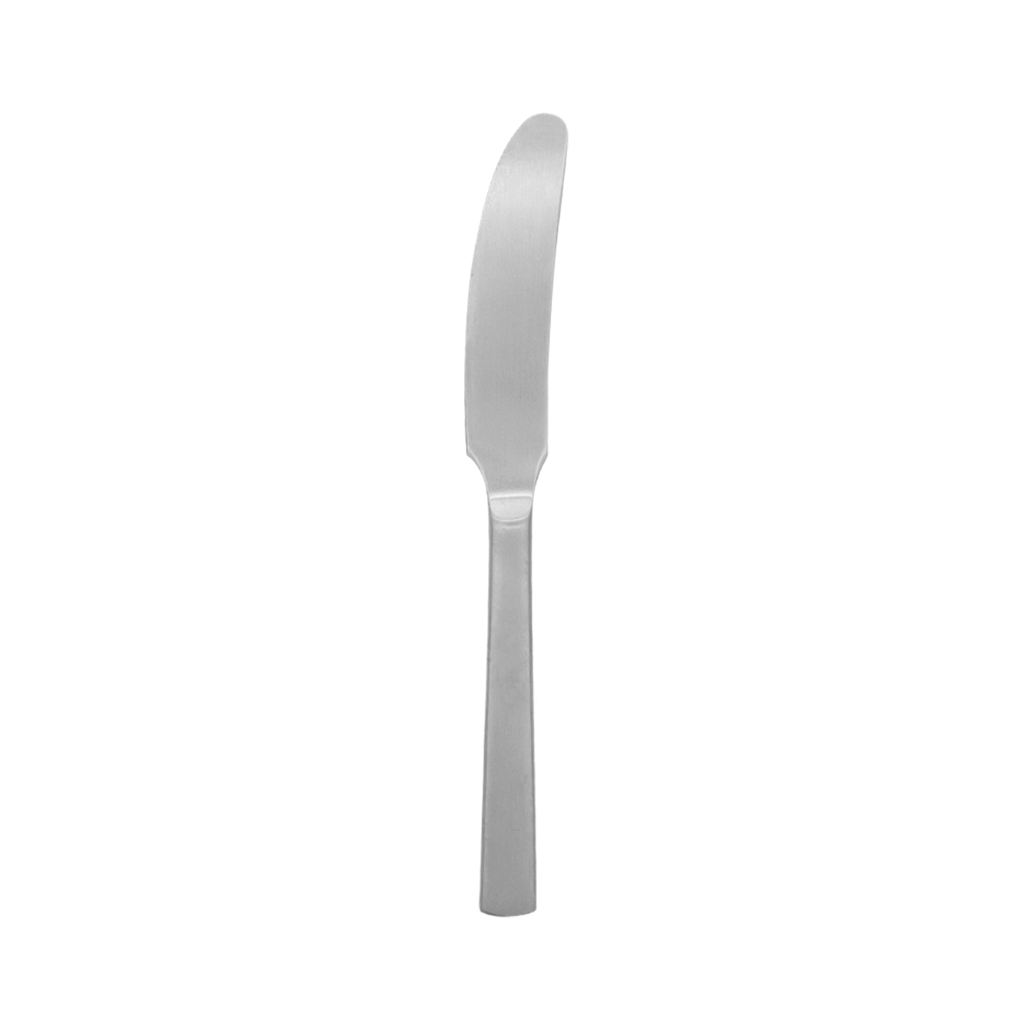 Dinner knife in matt steel, Cutlery